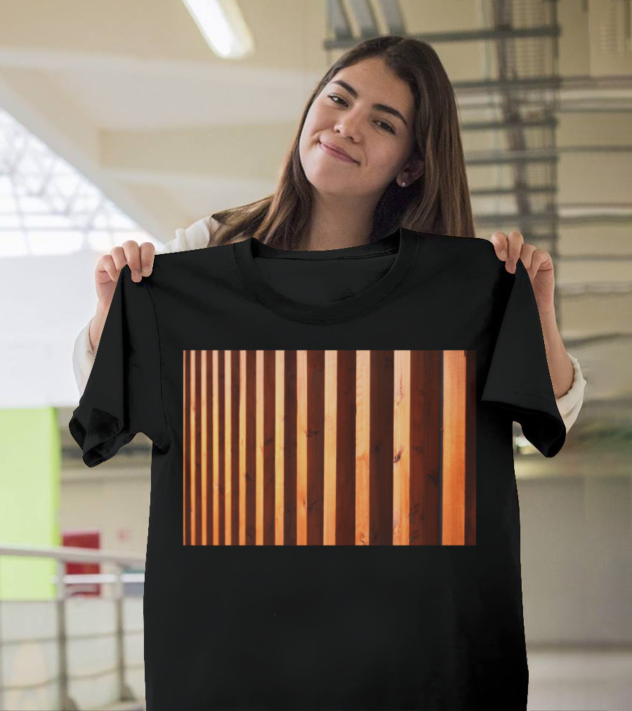 Wooden Beams Symmetrical Structure T-Shirt