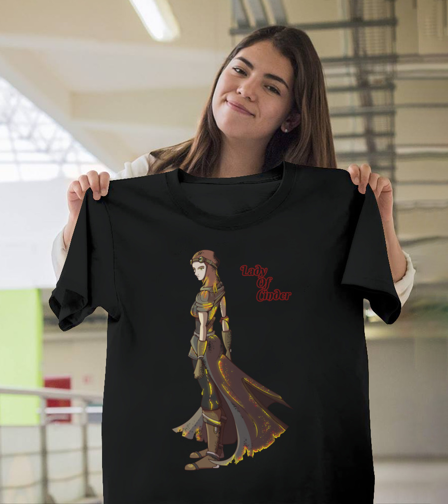 Dark Souls Lady Of Cinder Fire-Inspired Character T-Shirt
