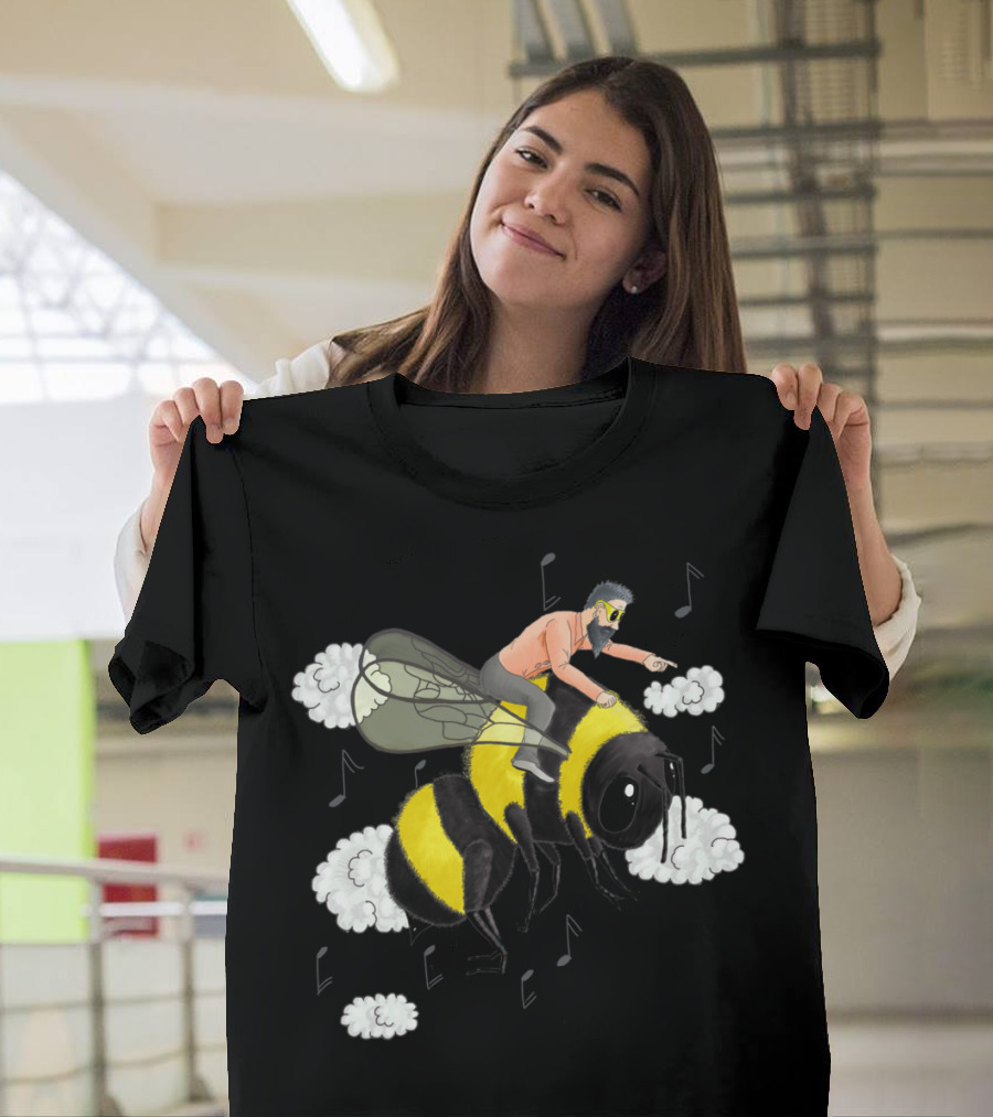 Flight Of The Bumblebee Rider Nicolai Music Notes Clouds T-Shirt