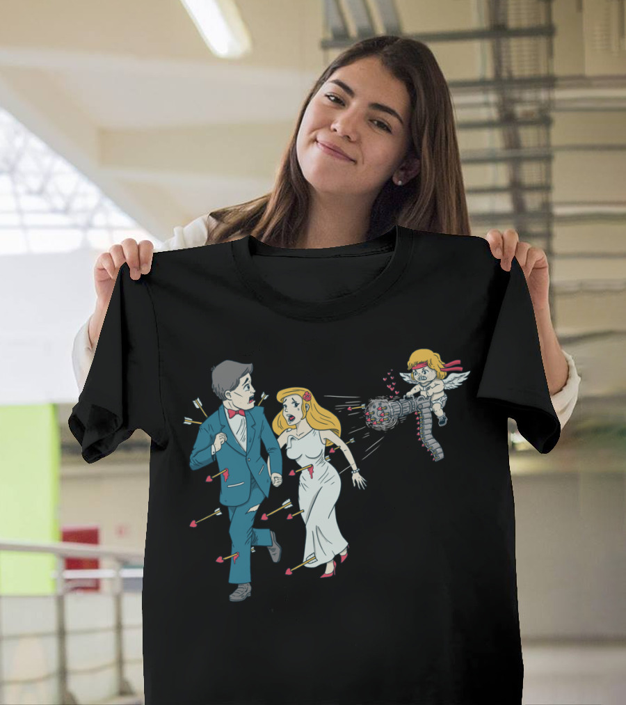 Cupid Chaos: Love Kills Arrow Attack T-Shirt