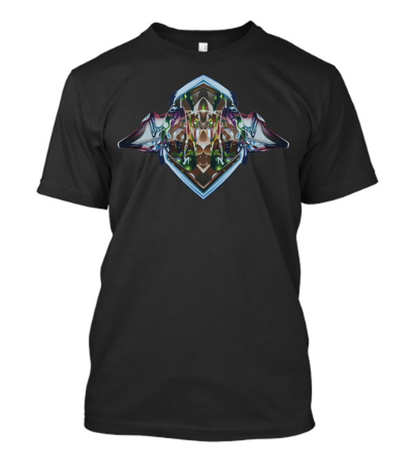 Nomad Abstract Kaleidoscope 3D Geometric Symmetry T-Shirt