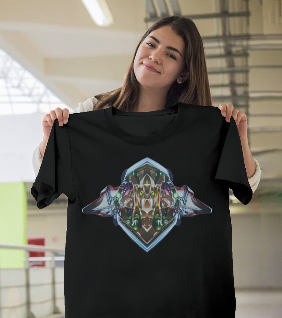Nomad Abstract Kaleidoscope 3D Geometric Symmetry T-Shirt