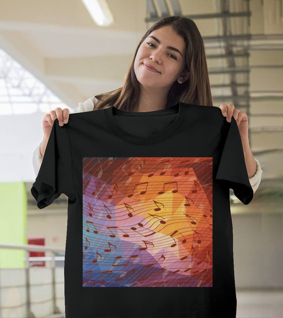 Music Notes Vibrant Melody T-Shirt