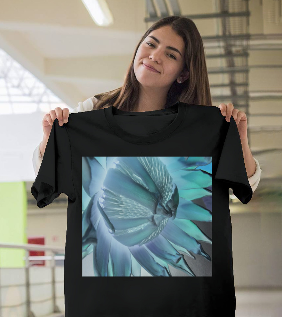 Flower Power Blue Toned Bloom T-Shirt