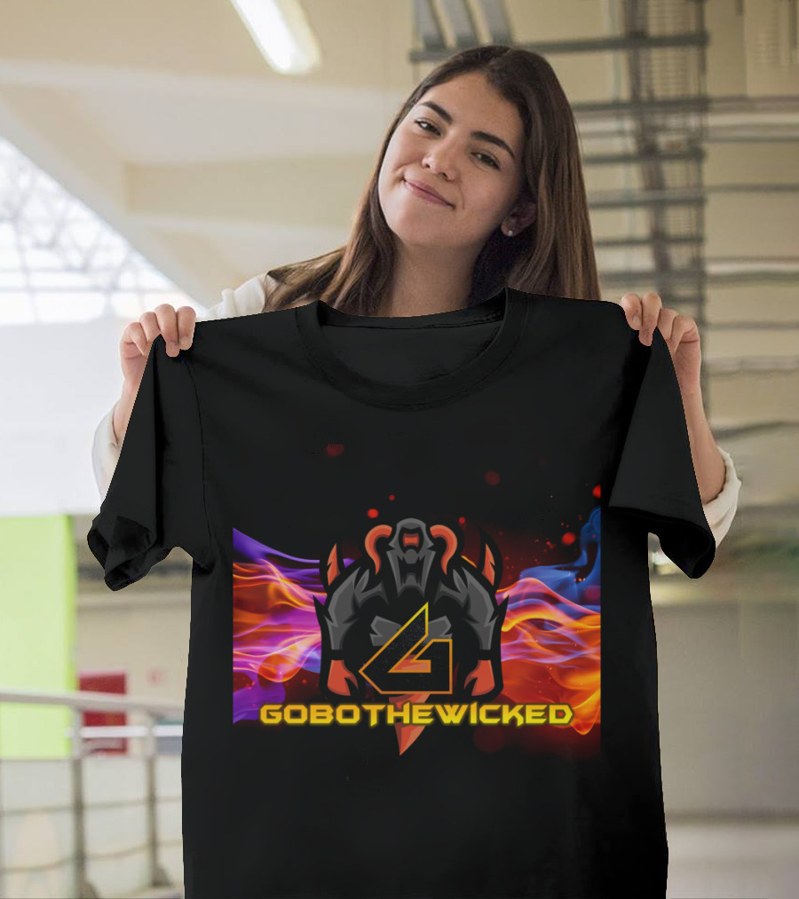 GOBOTHEWICKED Demon Fiery Background T-Shirt