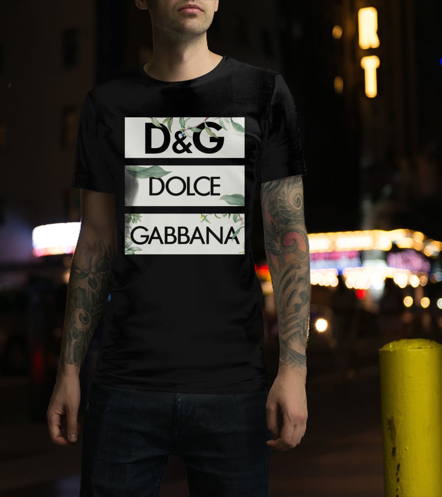 D&G Dolce Gabbana Botanical Leafs T-Shirt