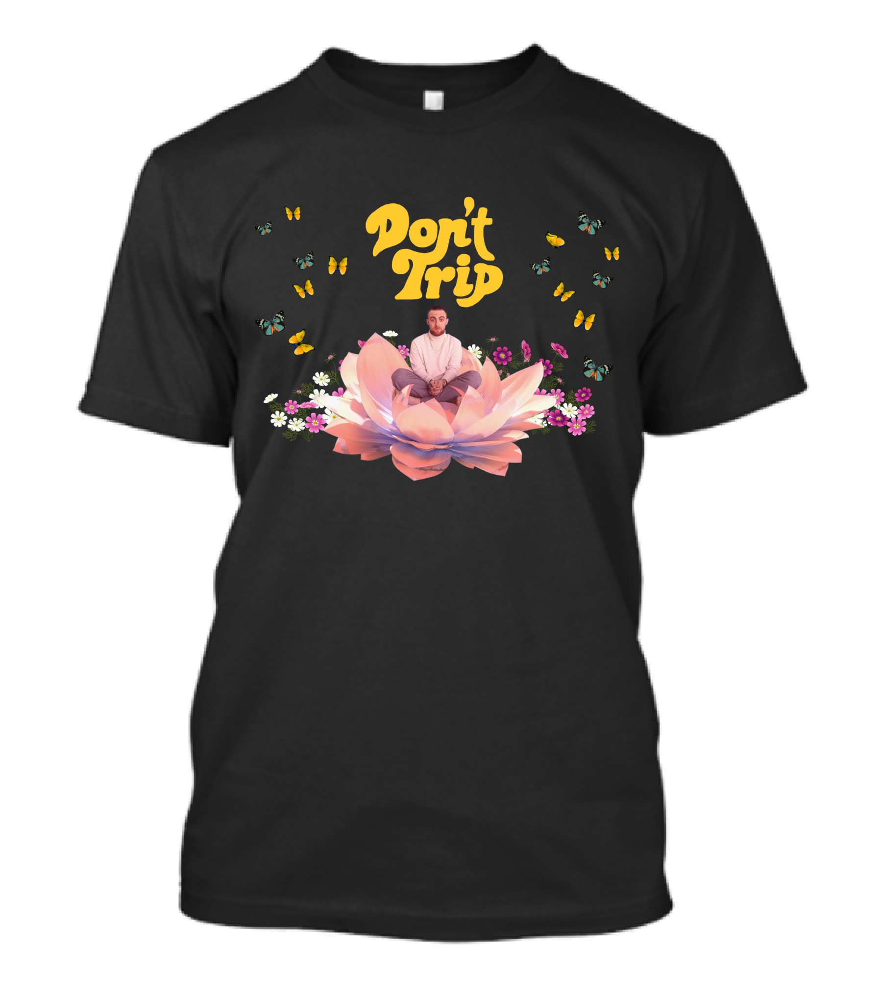 Don't Trip Butterfly Lotus Blossom T-Shirt