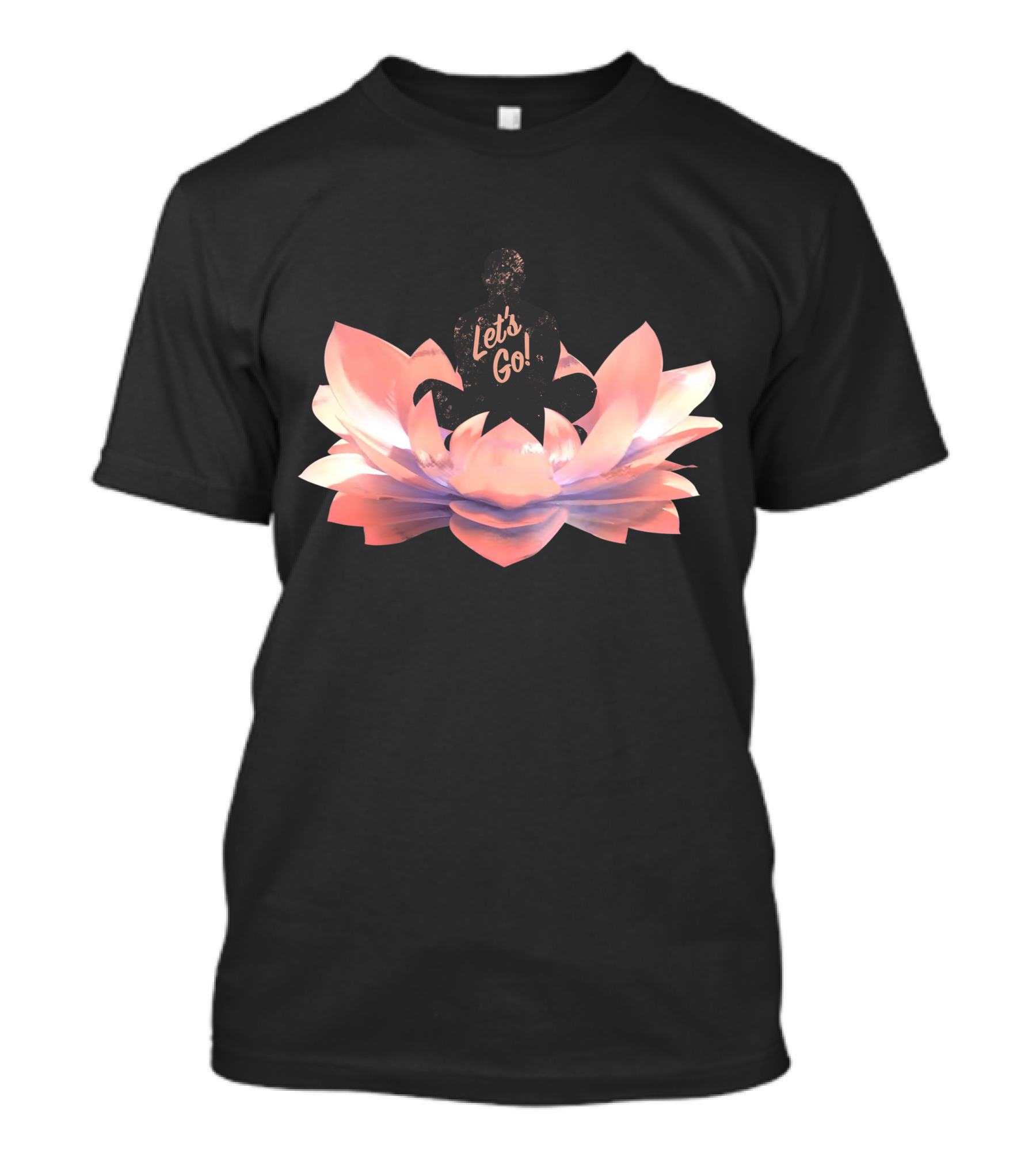 Let's Go Lotus Blossom Silhouette T-Shirt