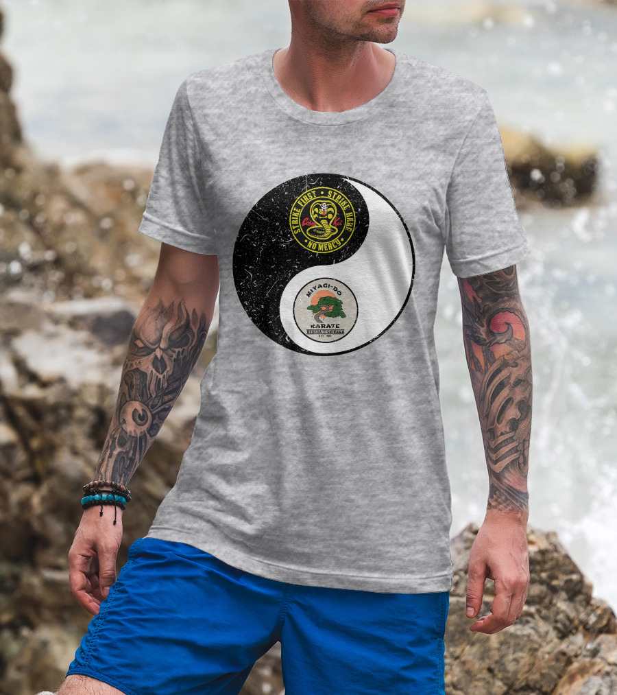 Cobra Kai Strike First Miyagi-Do Karate Yin Yang T-Shirt