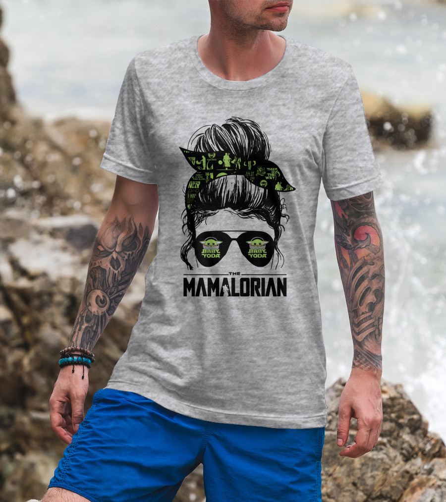 The Mamalorian Baby Yoda Grogu Star Wars T-Shirt