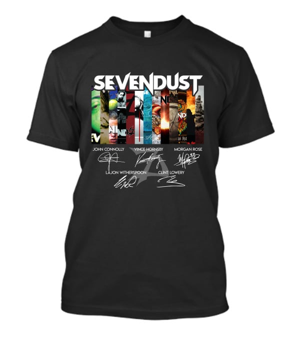 Sevendust John Connolly Vince Hornsby Morgan Rose Lajon Witherspoon Clint Lowery T-Shirt