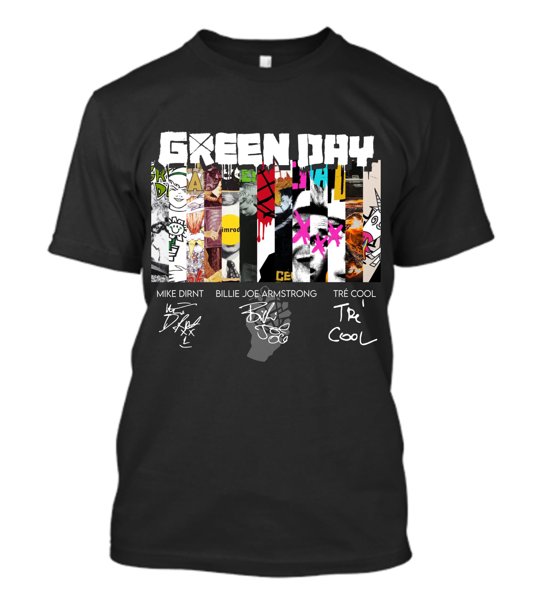 Green Day Mike Dirnt Billie Joe Armstrong Tré Cool T-Shirt