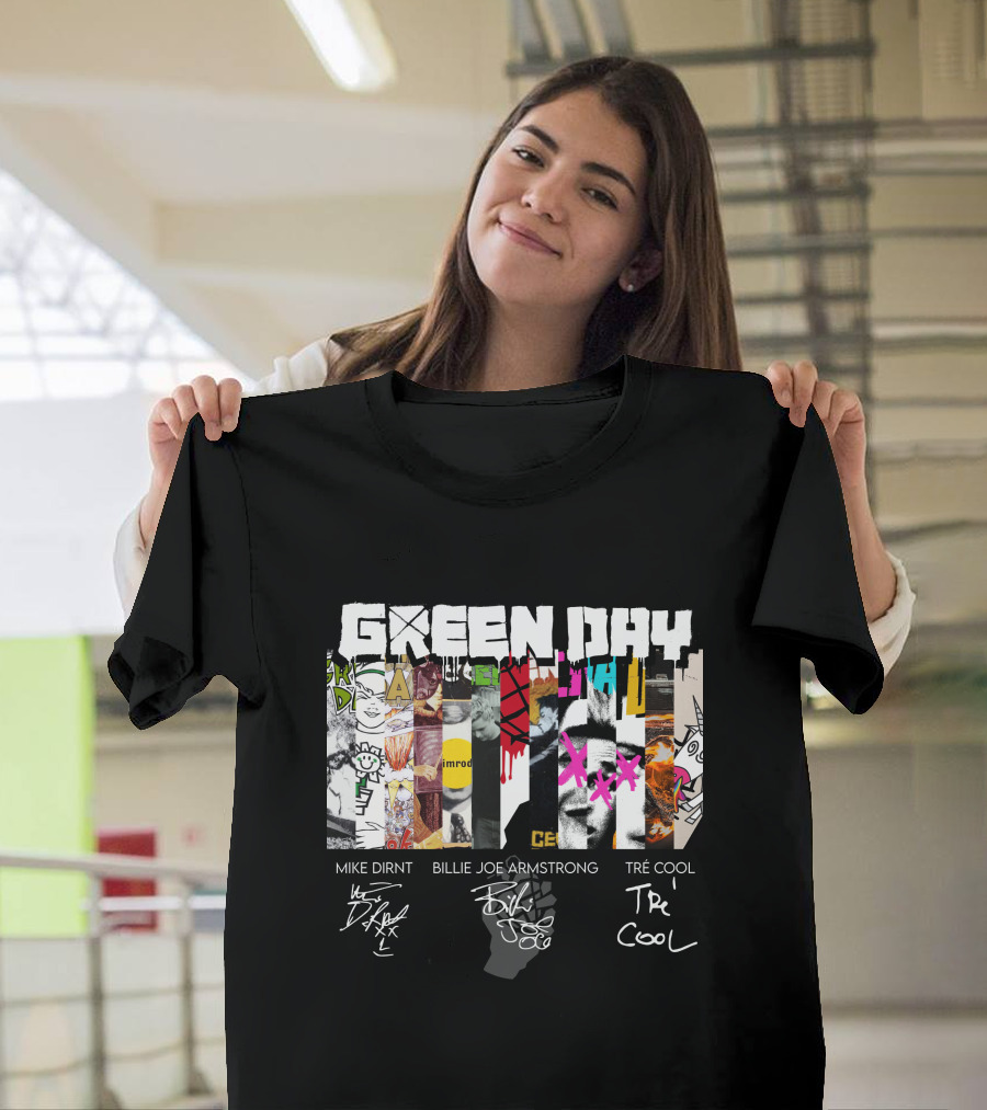 Green Day Mike Dirnt Billie Joe Armstrong Tré Cool T-Shirt