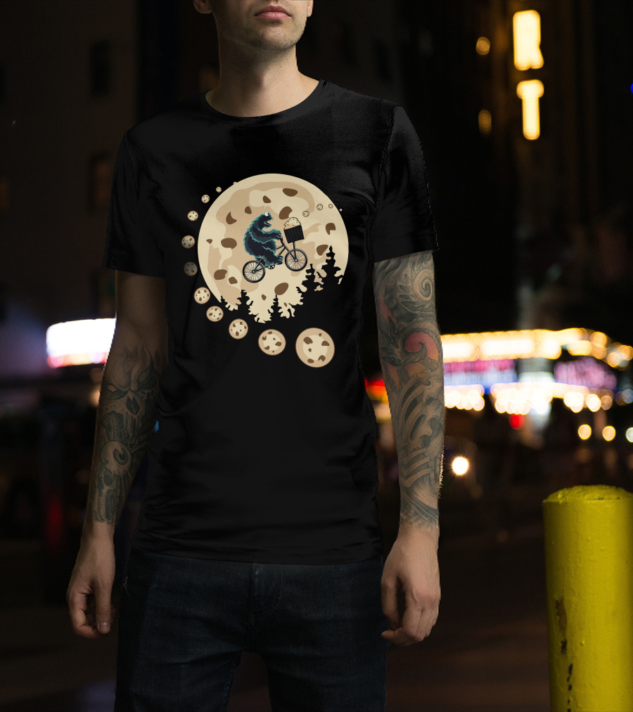 Cookie Monster Cycling Moon Adventure T-Shirt