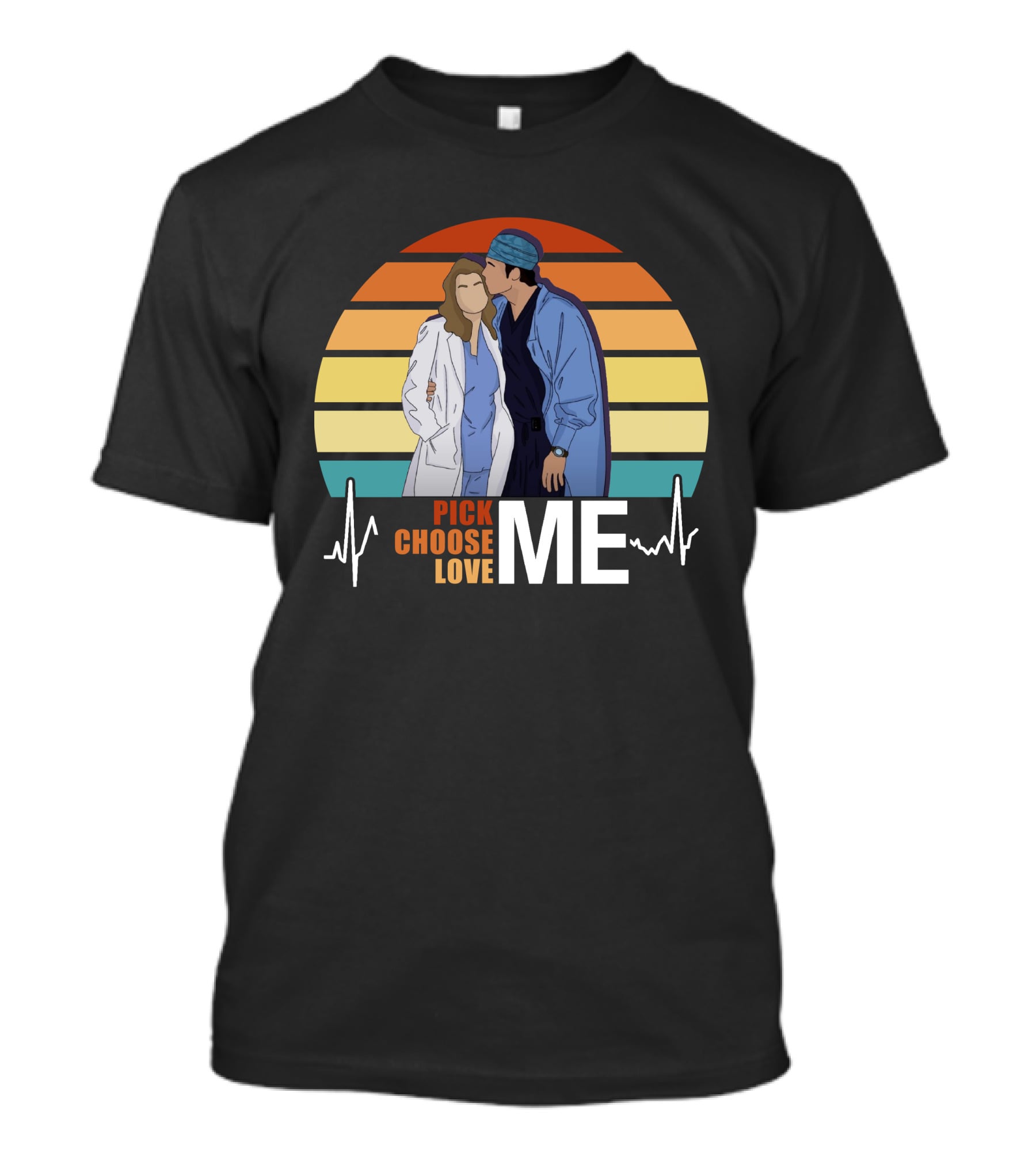 Pick Choose Love Me Grey's Anatomy Sunset T-Shirt
