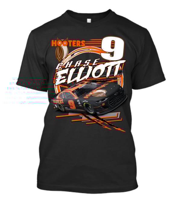Chase Elliott Hooters 9 Nascar Racing Car T-Shirt