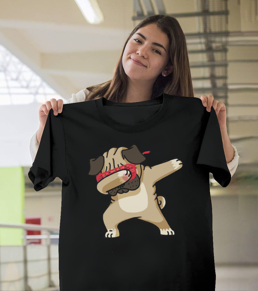 Dabbing Pug Puppy Dab Dance Dog T-Shirt