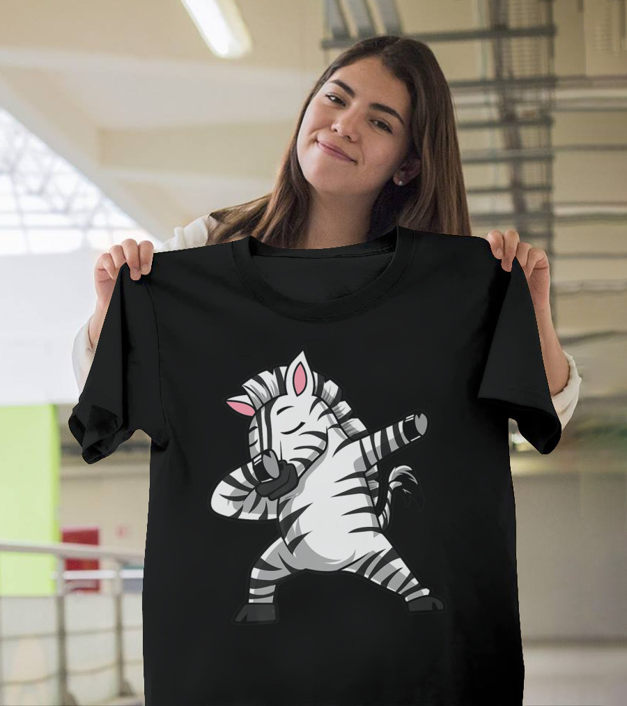 Dabbing Zebra Dab Dance Move T-Shirt