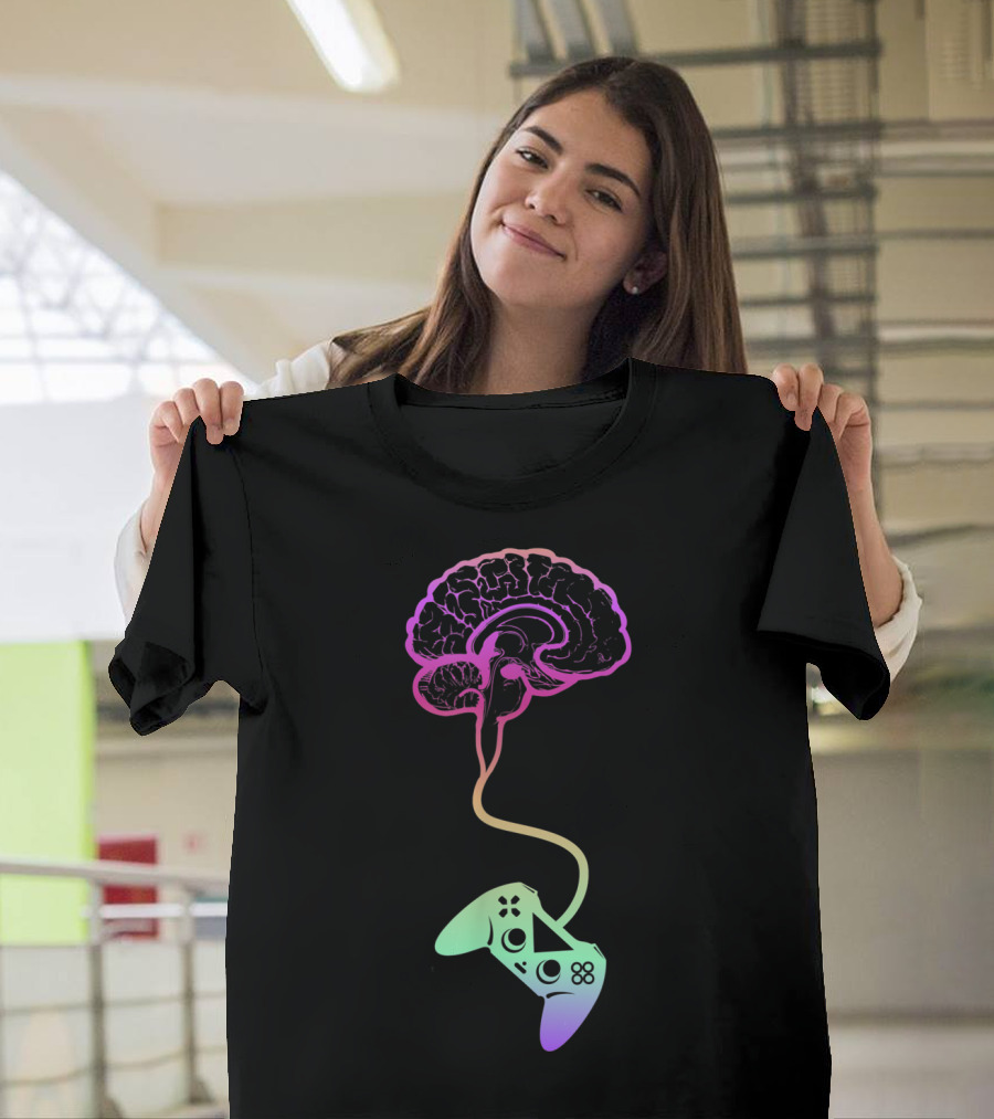 Brain Connected Game Controller T-Shirt