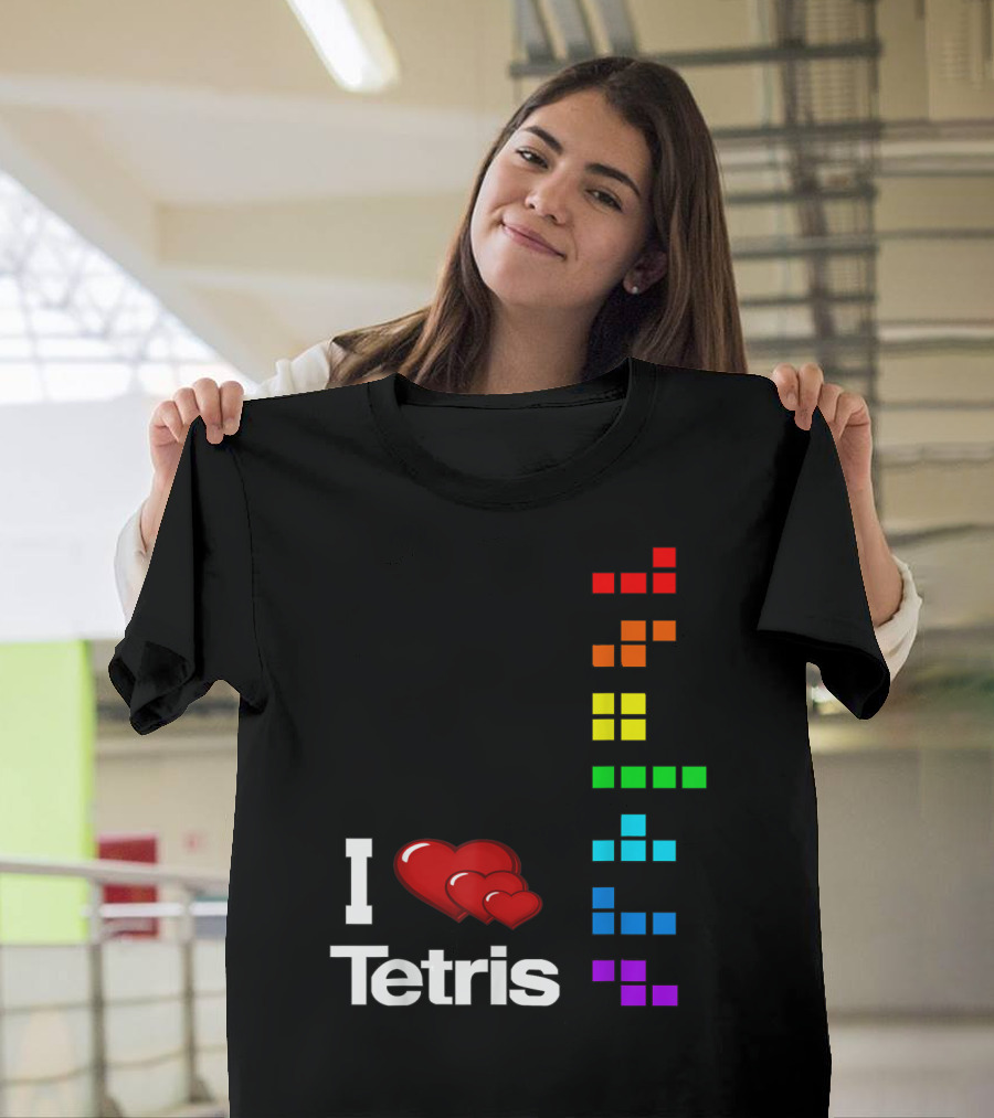 I Love Tetris Video Games Tetri Awesome T-Shirt