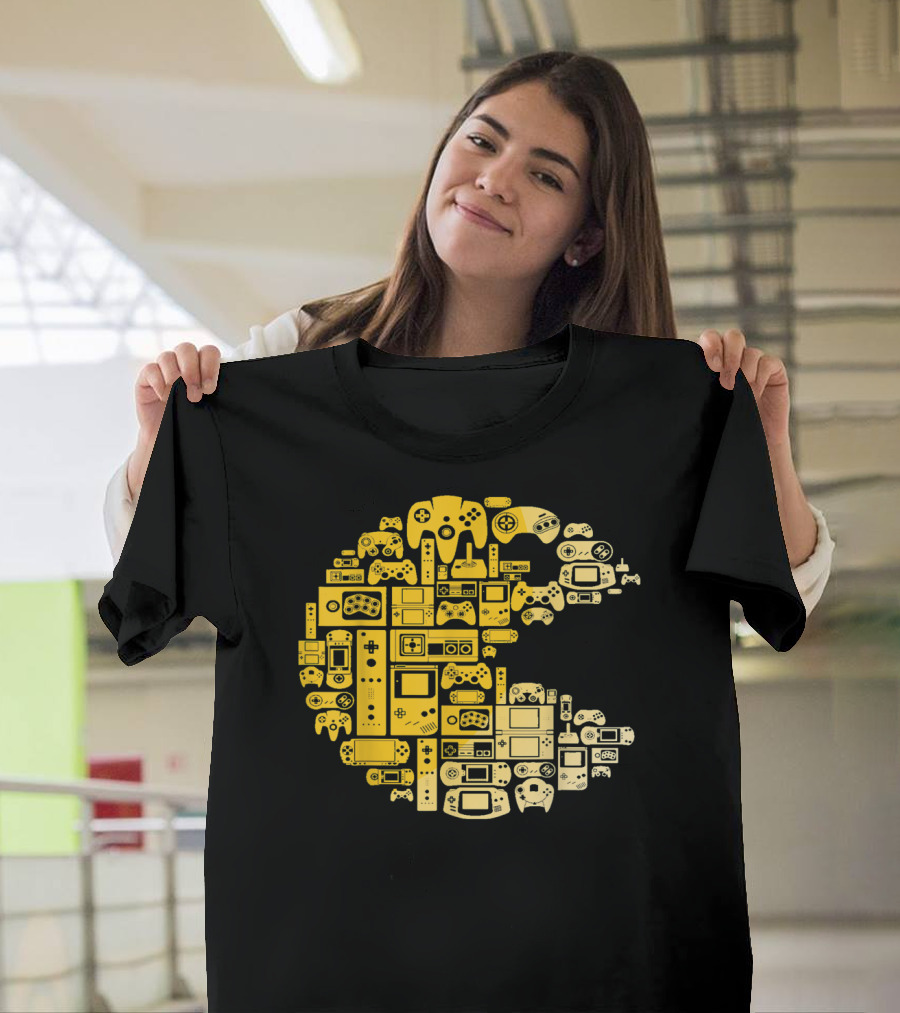 Pac-Man Inspired Video Gamer Funny For Video Game Players T-Shirt