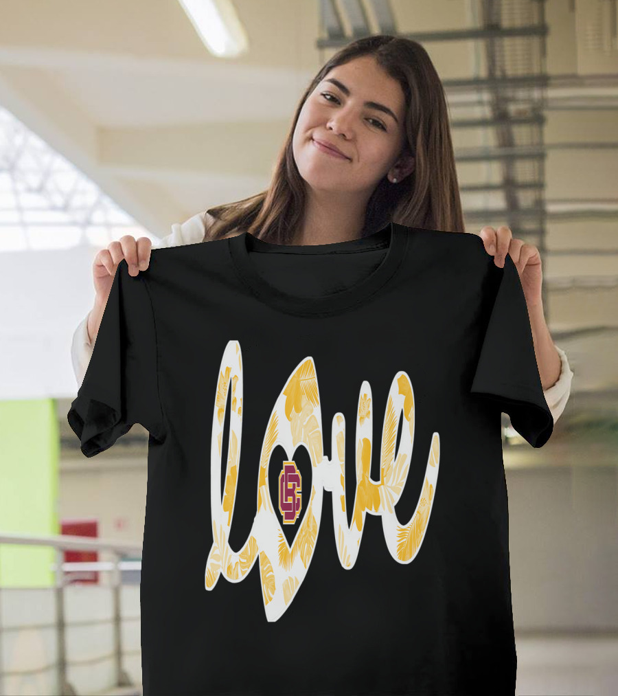 BETHUNE-COOKMAN WILDCATS LOVE FOOTBALL HEART T-Shirt