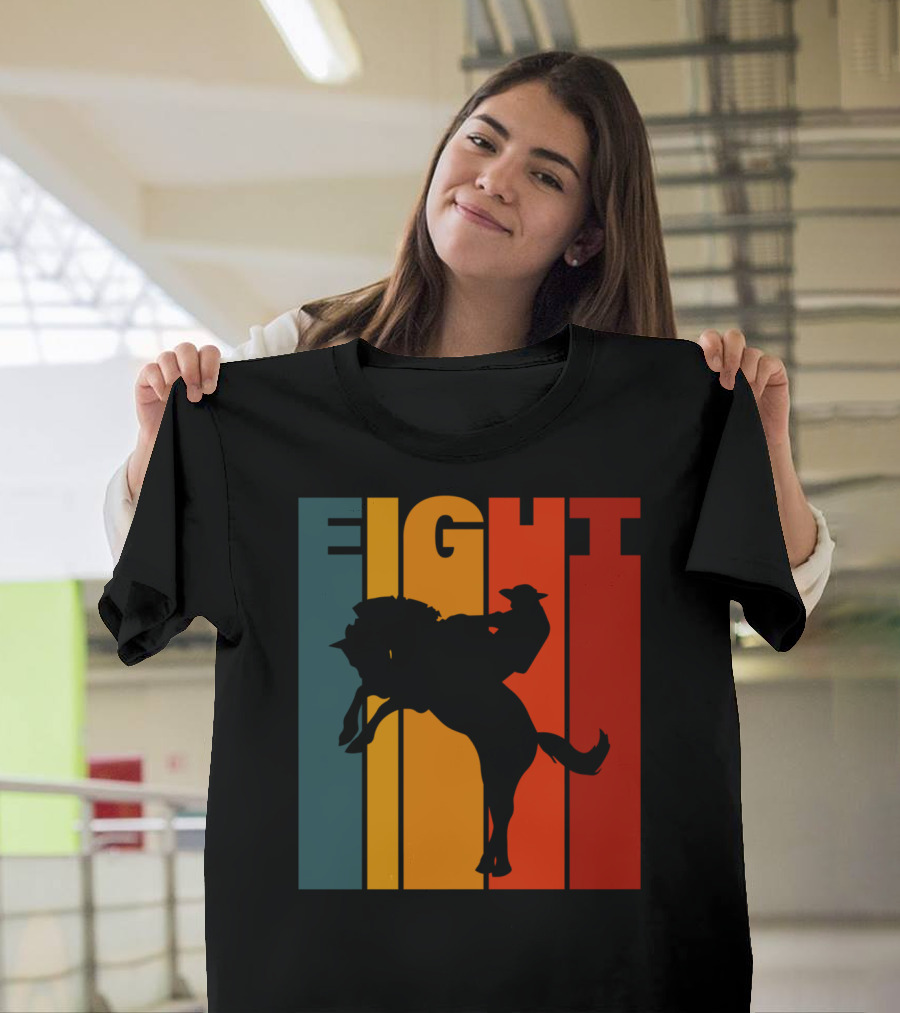 EIGHT BRONC RIDING PRO RODEO COWBOY T-Shirt