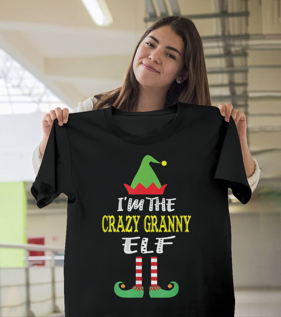 I'M THE CRAZY GRANNY ELF HOLIDAY GROUP T-Shirt