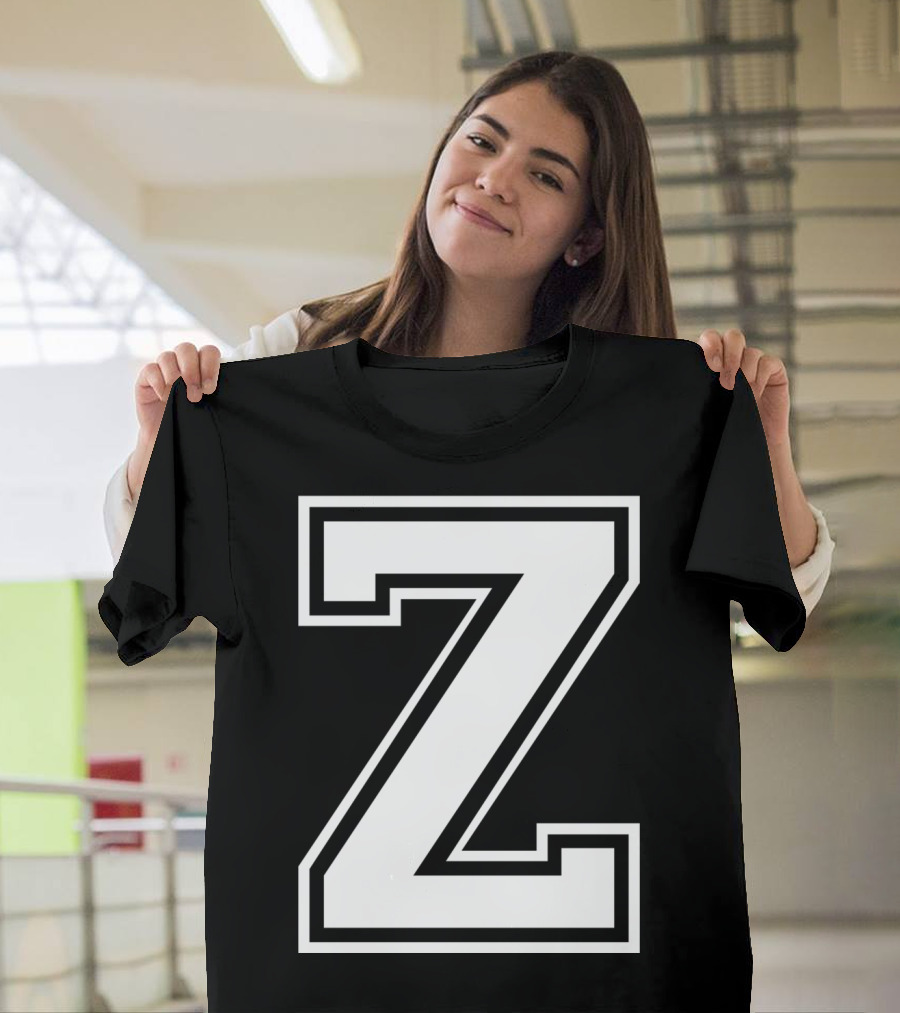 LETTER Z CAPITAL ALPHABET COLLEGE VARSITY T-Shirt