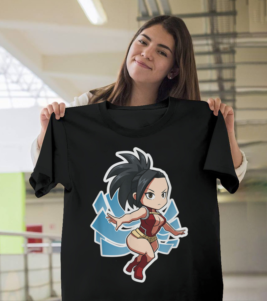 Momo Yaoyorozu Chibi Anime Character Fan T-Shirt
