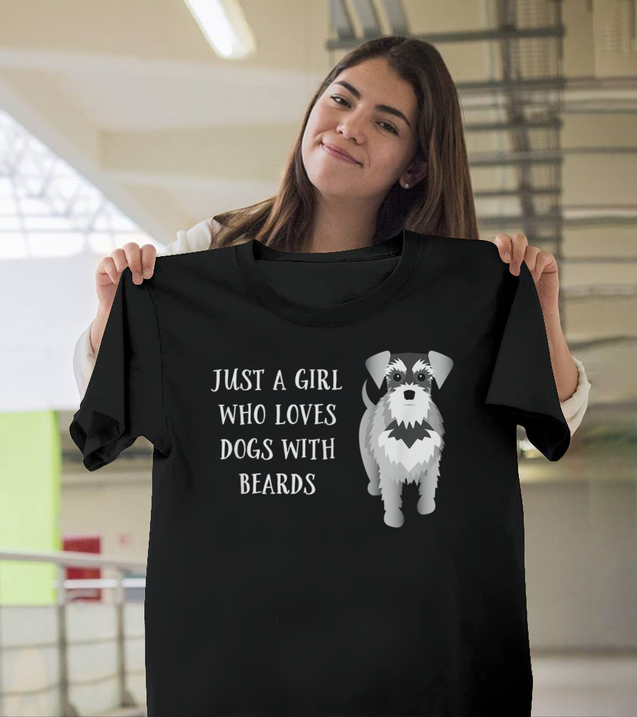 Just a Girl Who Loves Dogs with Beards T-Shirt