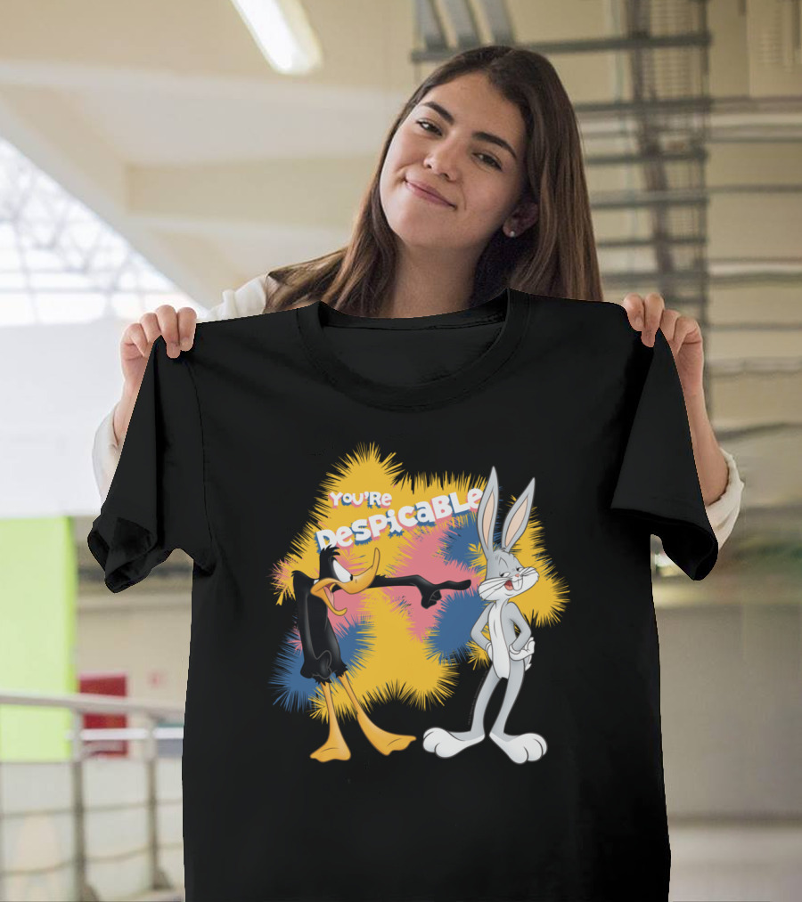 You're Despicable Looney Tunes Bugs Bunny Daffy Duck T-Shirt