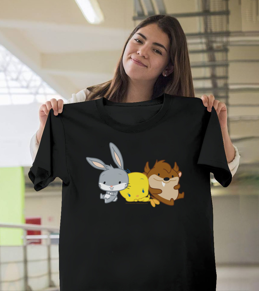 Looney Tunes Chibi Characters Bugs Bunny Tweety Taz T-Shirt