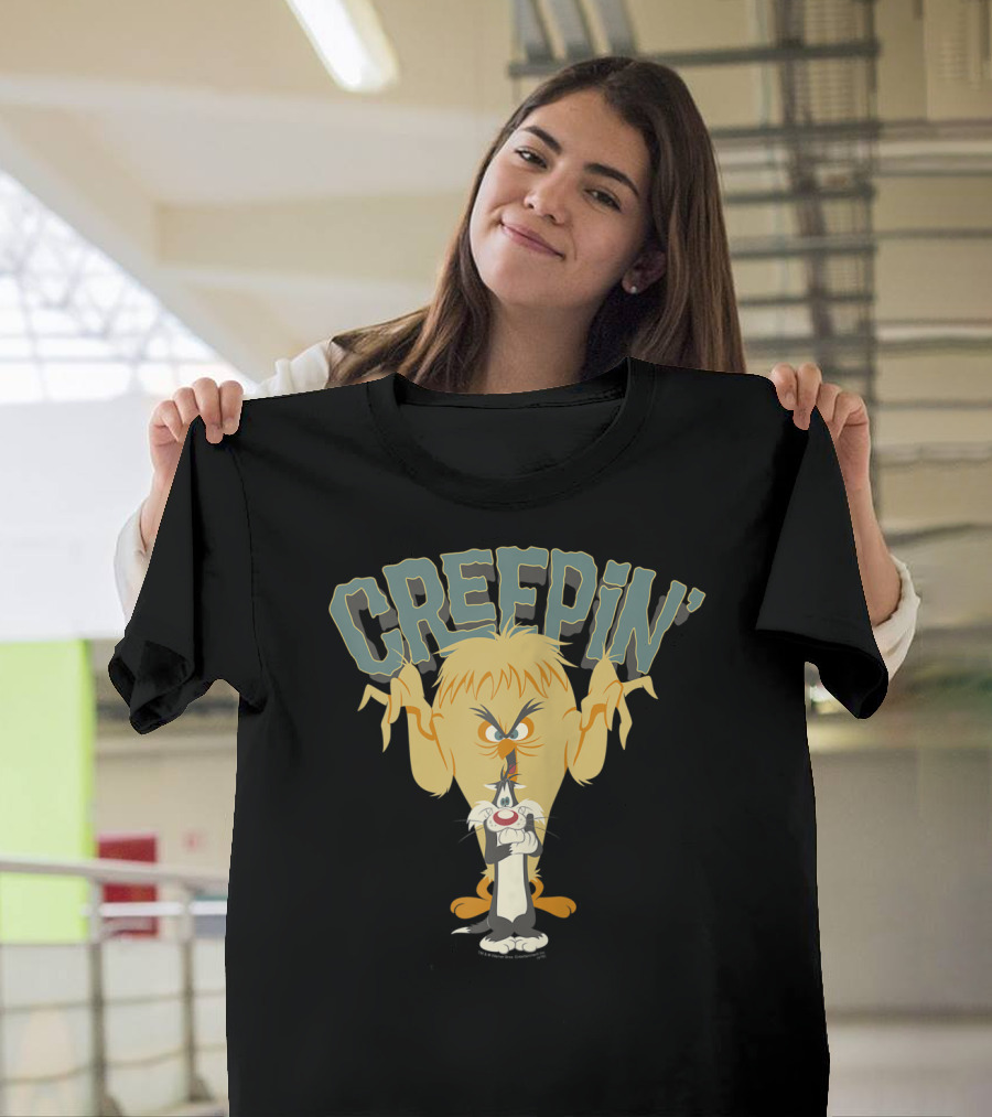 Looney Tunes Creepin' Sylvester and Creepy Eyes T-Shirt