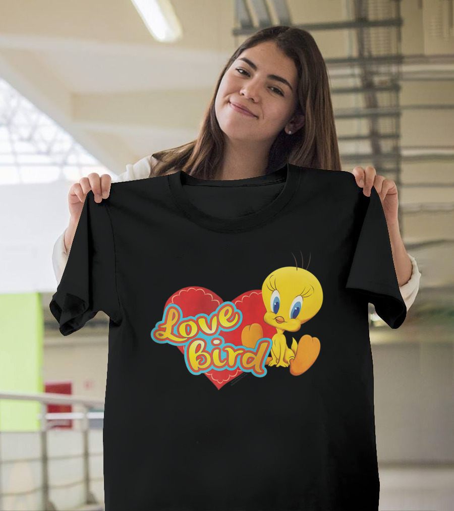 Looney Tunes Tweety Love Bird Heart T-Shirt