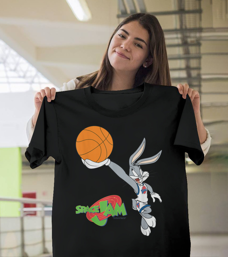 Space Jam Bugs Bunny Basketball Dunk Vintage T-Shirt
