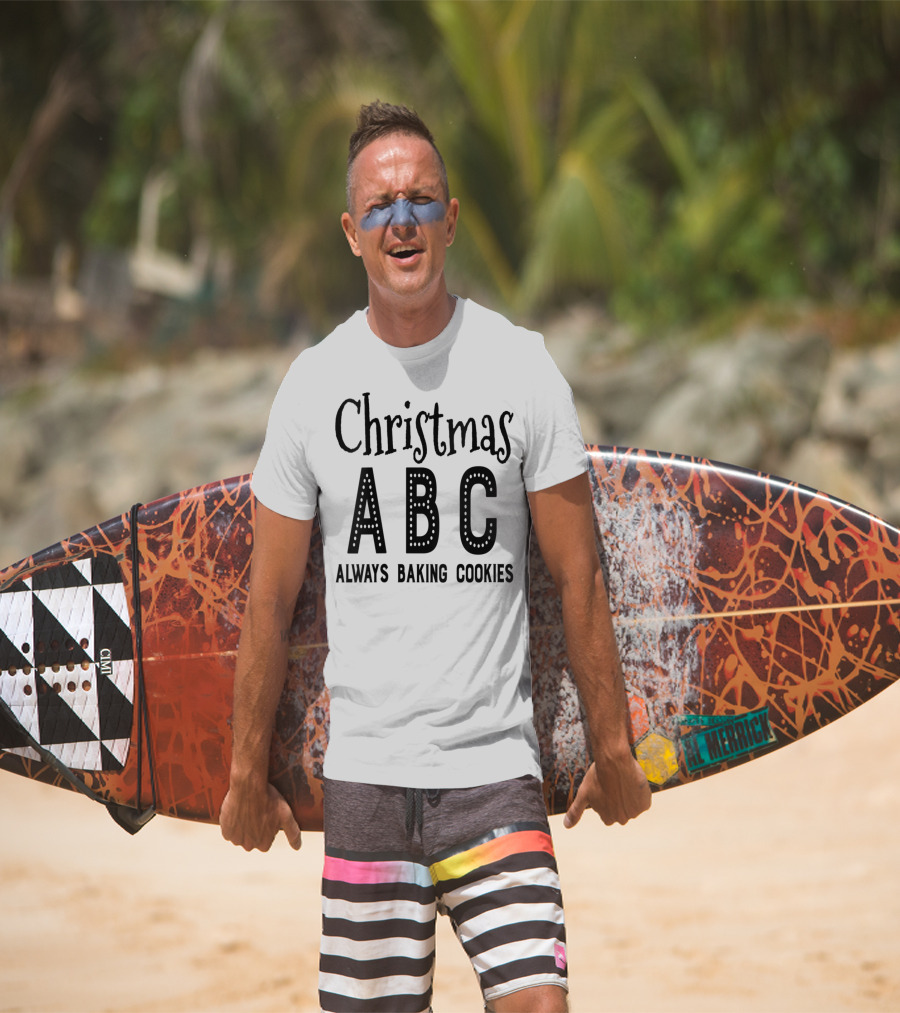 Christmas ABC Always Baking Cookies T-Shirt