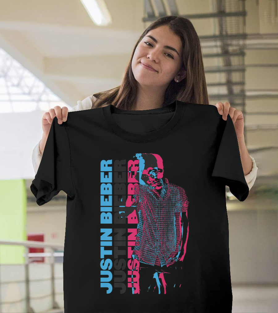 JUSTIN BIEBER BELIEVE ERA 3D COLOURS VIBRANT T-Shirt