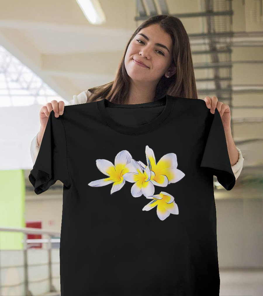 Plumeria Tropical Flower Blossoms T-Shirt
