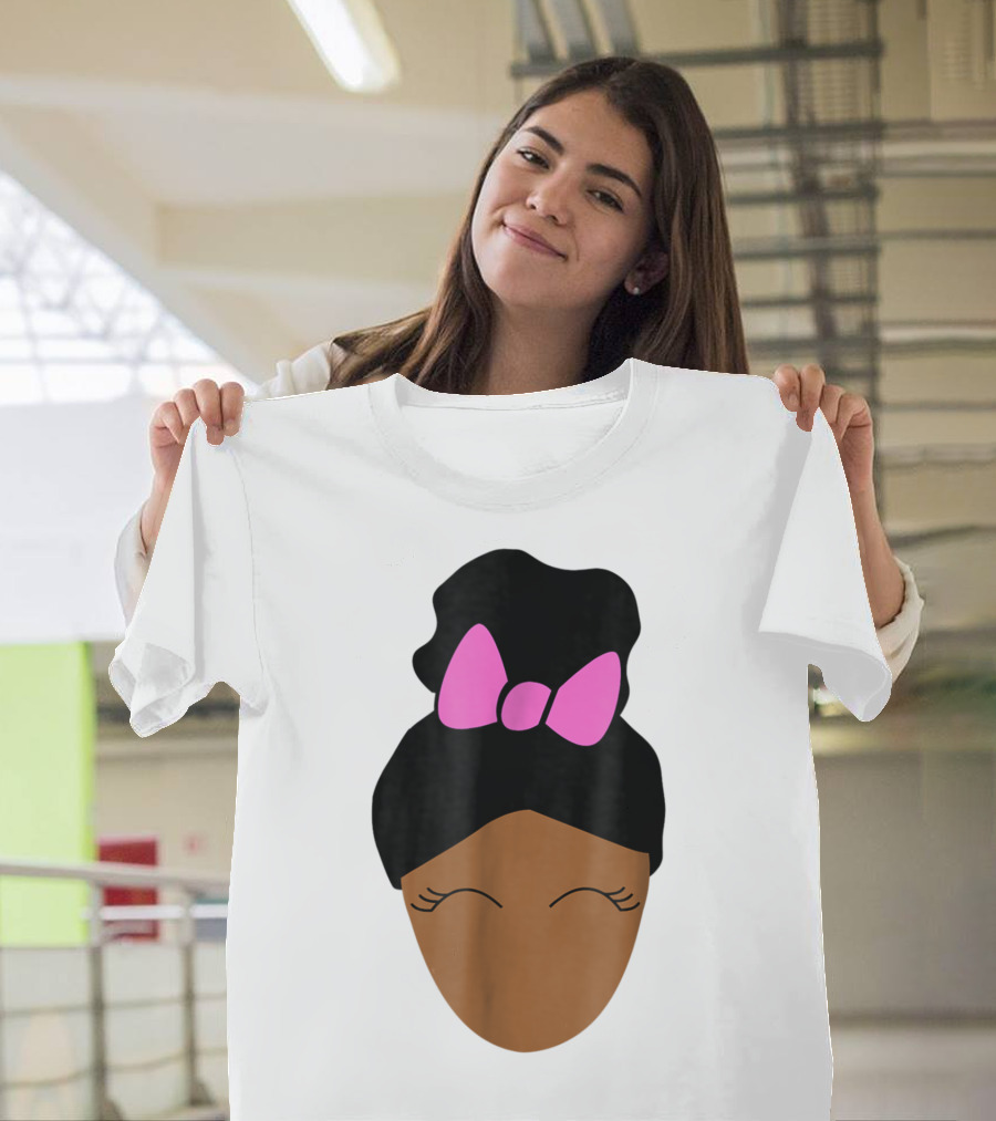 Onyx Kids Shasha Character with Pink Bow Hair Poof T-Shirt