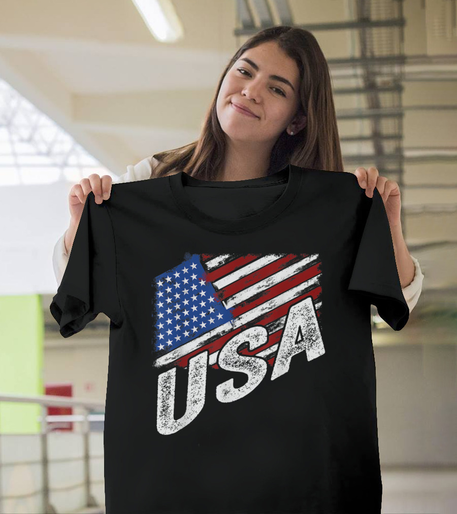 USA American Flag 4th of July United States T-Shirt