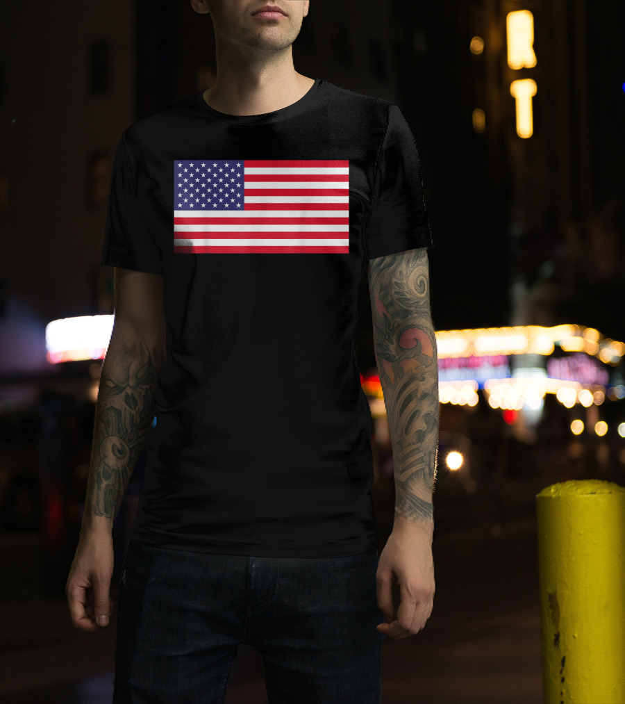 American Flag 4th Of July Celebration Iconic Symbol USA Independence Day T-Shirt