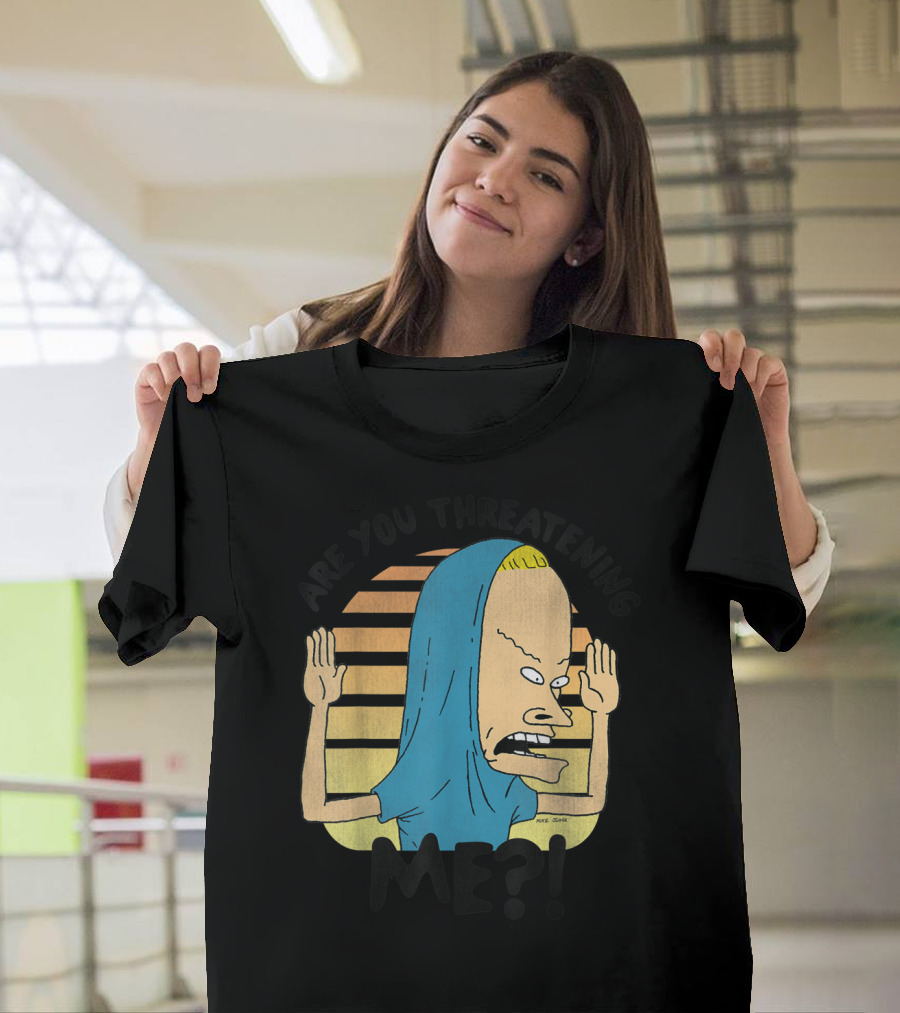 Beavis And Butthead Cornholio Are You Threatening Me T-Shirt