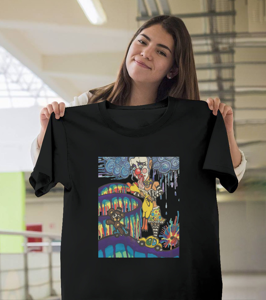 Always Use A Rubber Clown Teddy Bear Car Spiral Colorful 705458 T-Shirt