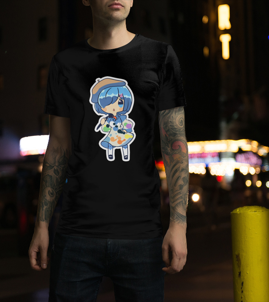 Rem Chibi Art Painter Style 923986 T-Shirt