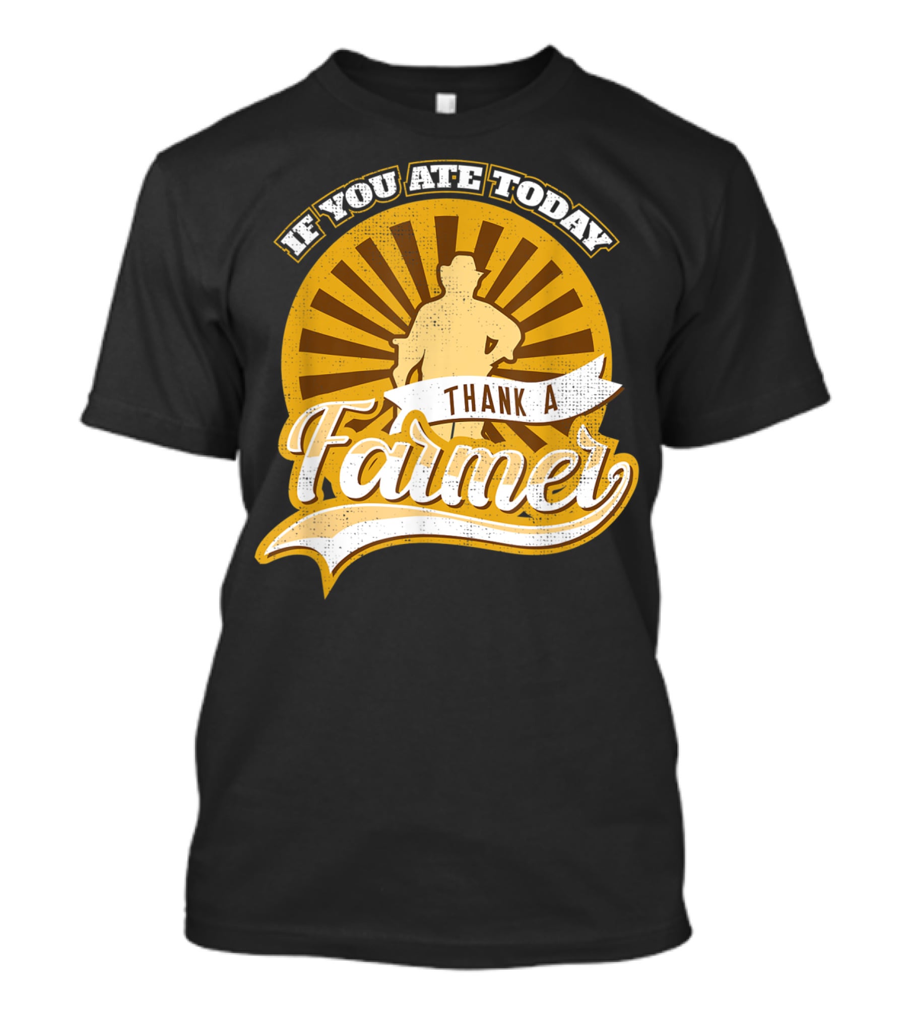 If You Ate Today Thank A Farmer Vintage Sunrise Local T-Shirt