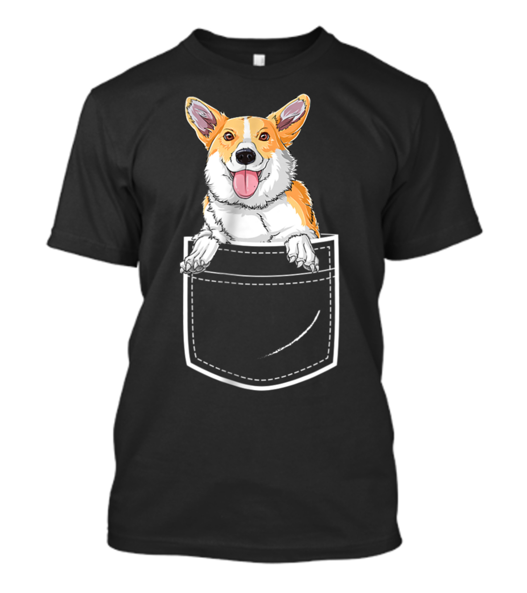 Corgi Puppy In Your Front Pocket For Men T-Shirt