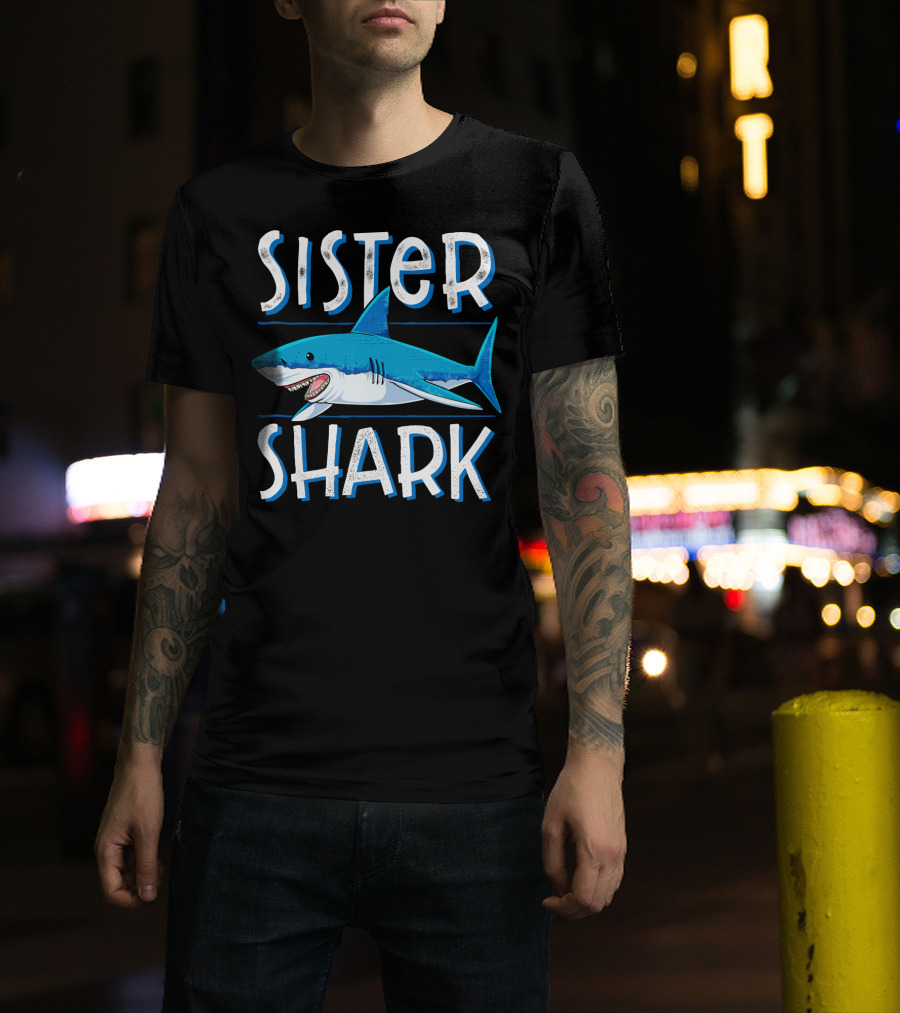 Sister Shark Family Matching Jawsome Shark T-Shirt