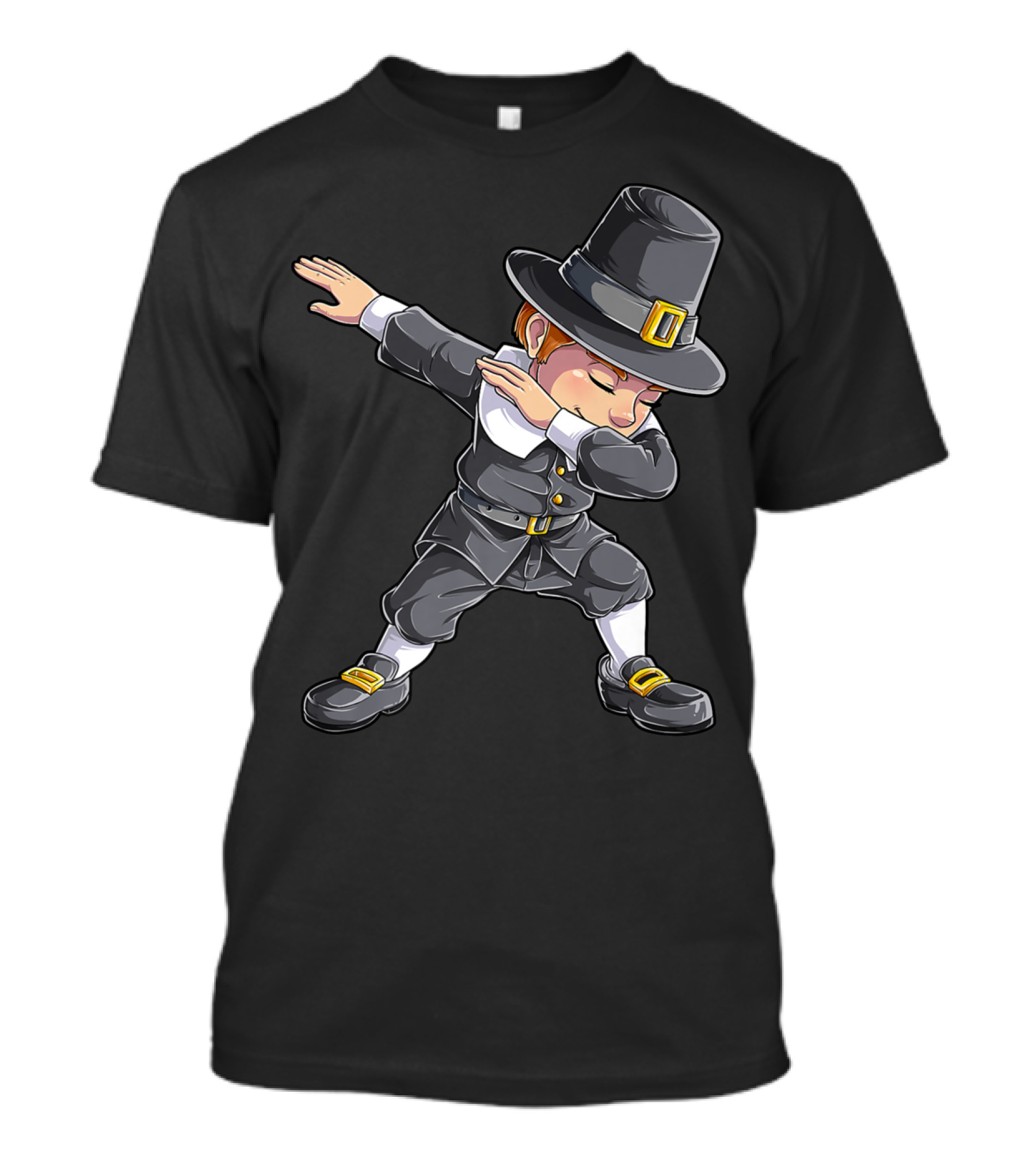 Thanksgiving Dabbing Pilgrim Boy Dab Pose T-Shirt