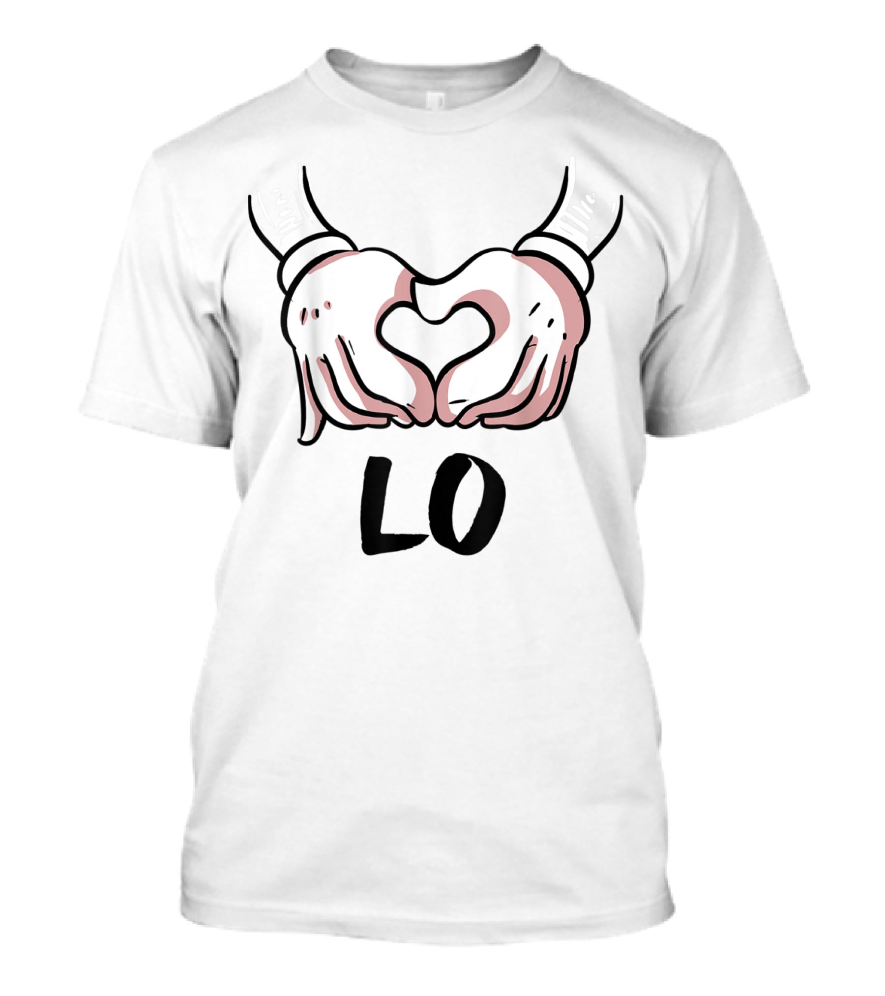 Valentines Day Hands Heart LO T-Shirt